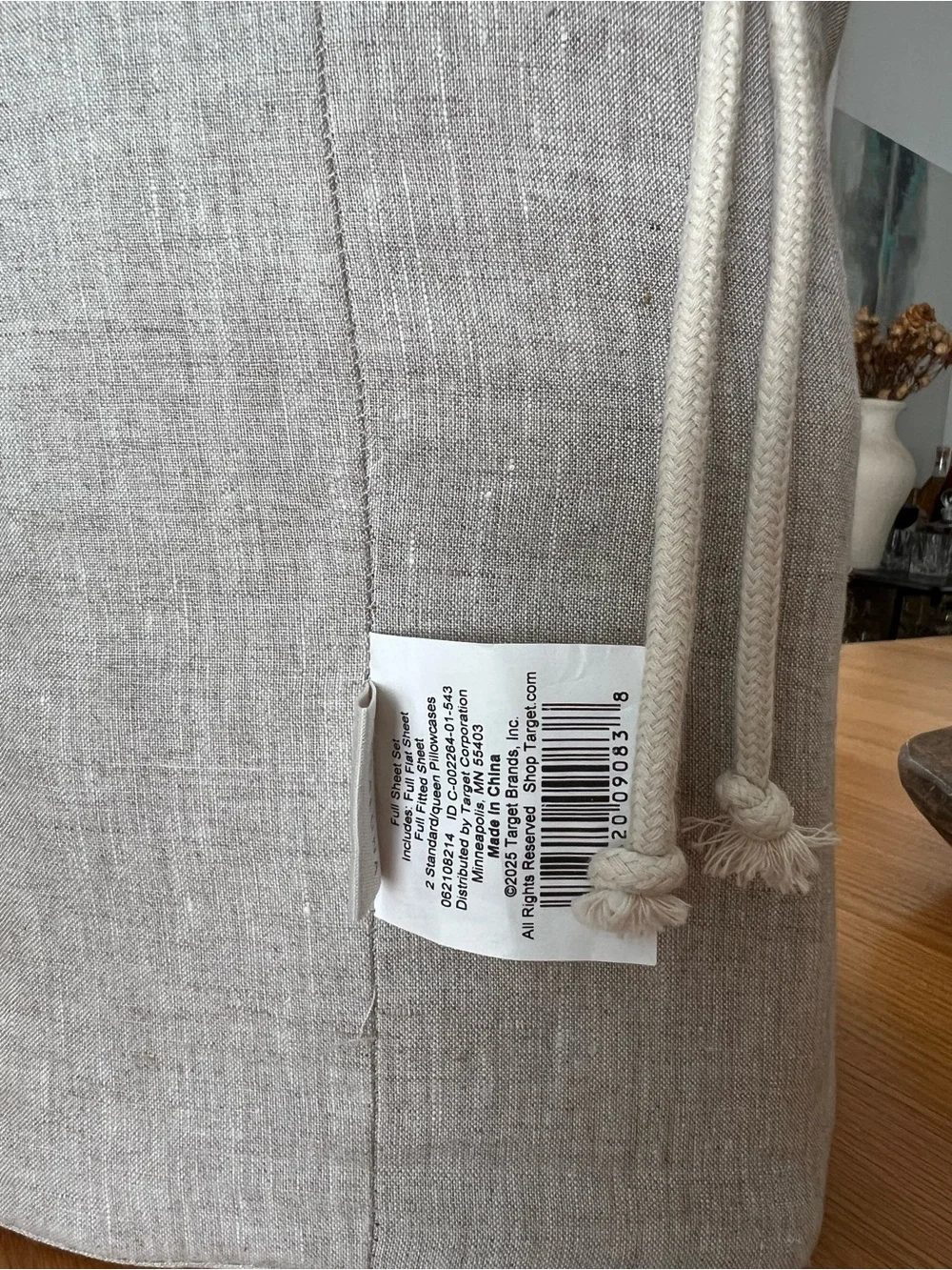CASALUNA FULL Linen Sheet Set - Natural
